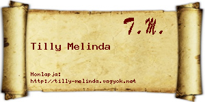 Tilly Melinda névjegykártya